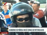 Gobernación de Mérida da inicio al censo de motorizados en el municipio Libertador