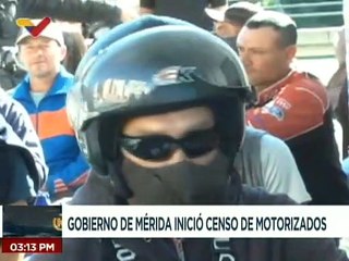 Gobernación de Mérida da inicio al censo de motorizados en el municipio Libertador