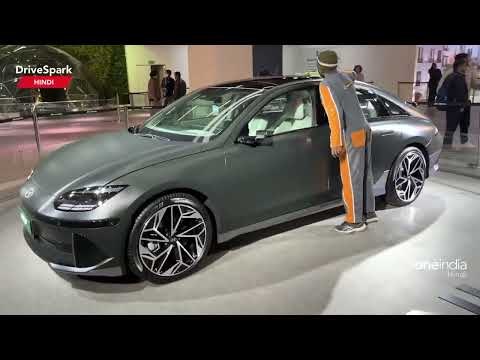 Auto Expo 2023: Hyundai IONIQ 6 EV Walkaround | Promeet Ghosh I HINDI DriveSpark