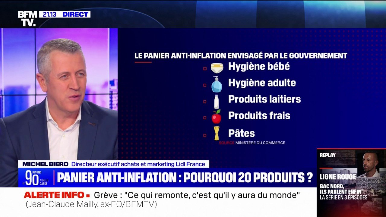 Michel Biero (directeur achats Lidl France) sur le panier anti-inflation: "Il faut travailler ensemble sur un panier qui ait du sens"