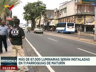 Monagas | Dan inicio a instalación de luminarias en dos fases en 11 parroquias de Maturín