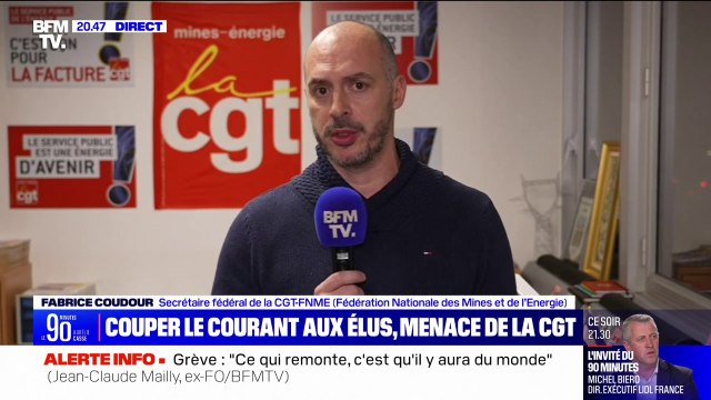 Des coupures d'électricité dans les ministères pendant la grève? On ne s'interdira rien , affirme ce syndicaliste