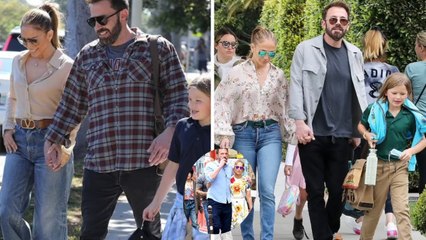 Jennifer Lopez new blended family after moving her twins into same home as Ben Affleck.