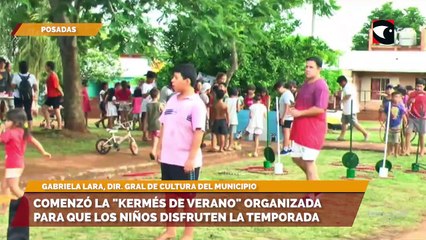 Comenzó la Kermés de verano organizada para que los niños disfruten la temporada