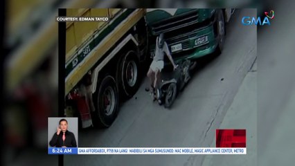 Motorsiklo, nabangga ng 10-wheeler; Babaeng angkas, patay | UB