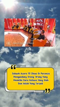 Sebuah Acara TV Show Di Perancis Mengundang Orang-Orang Yang Memiliki Cara Ketawa Yang Unik Dan Inilah Yang Terjadi