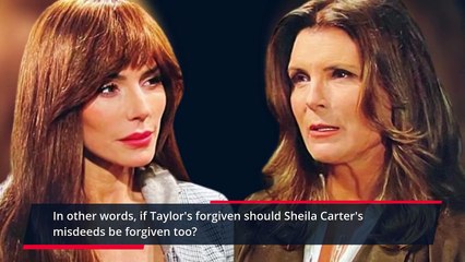 Taylor Shooting Bill and Sheila’s Crime the Same The Bold and The Beautiful Spoi