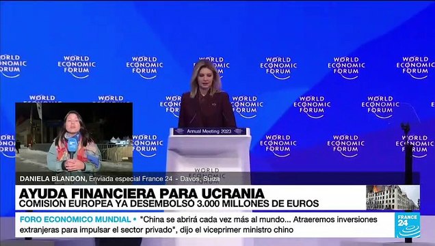Informe desde Davos: UE desembolsó los primeros 3.000 millones de euros para Ucrania