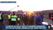 Watch_ Greta Thunberg detained during coal mine protest