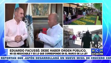 Eduardo Facussé: "Apoyamos las acciones que está tomando la municipalidad"