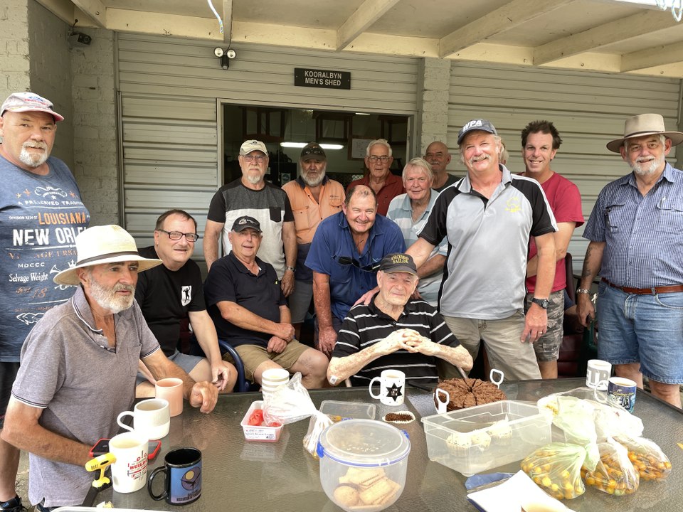 Mr Evans, 97, downs tools at the Men's Shed, January 18, 2023, Beaudesert Times