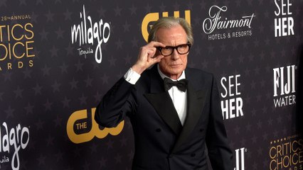 Download Video: Bill Nighy 2023 Critics Choice Awards Red Carpet Arrivals