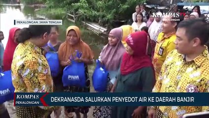 Dekranasda Salurkan Pompa Penyedot Air ke Daerah Banjir