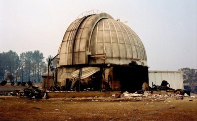 The fire that destroyed the Mount Stromlo observatory