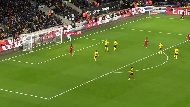 GOAL _ Harvey Elliott _ Wolves v Liverpool _ Third Round Replay _ Emirates FA Cup 2022-23