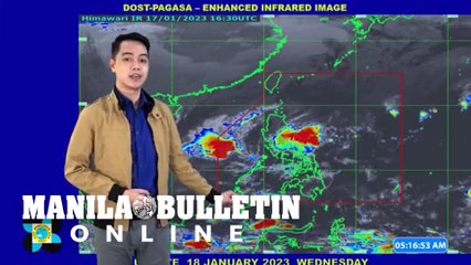 Download Video: Shear line to bring scattered rain showers, thunderstorms over Metro Manila, other Luzon areas