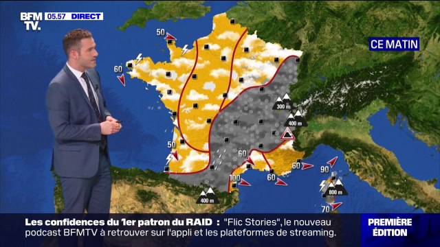 Une météo hivernale ce mercredi dominée par de la neige et de la pluie