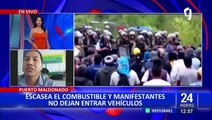 Puerto Maldonado: Manifestantes apedrean a camiones tras liberación de carreteras