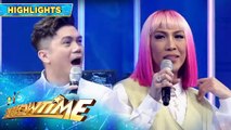 Vice Ganda is simply pushed by Vhong Navarro | It's Showtime