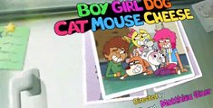 Boy Girl Dog Cat Mouse Cheese E023 - Its Raining Ben