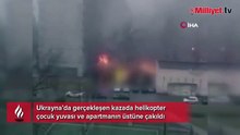 Ukrayna'da helikopter düştü! İçişleri Bakanı öldü