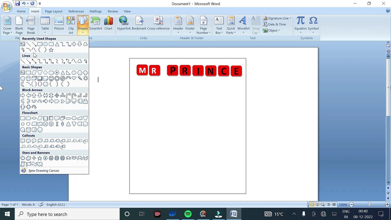 Haw to draw with ms word ||Wisiting card with ms word || ms word ...