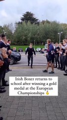 Iarish boxer European champion.