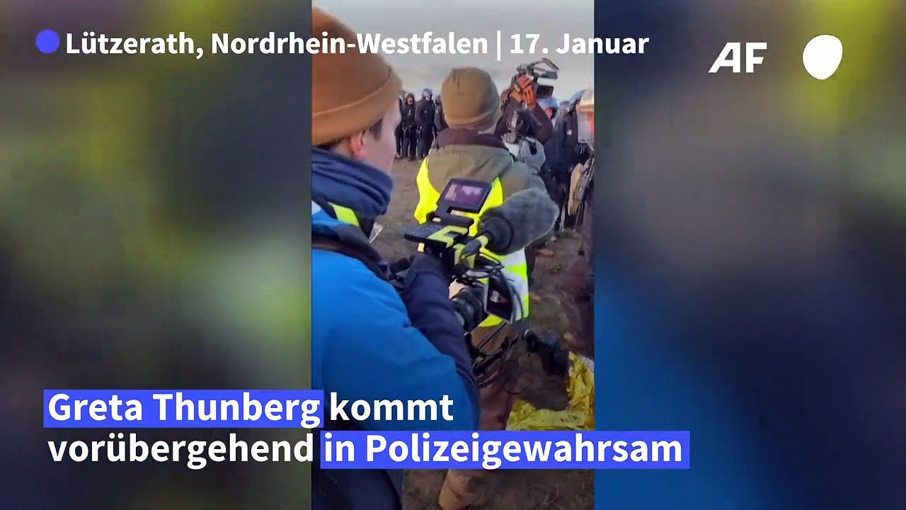 Lützerath: Greta Thunberg vorübergehend in Polizeigewahrsam