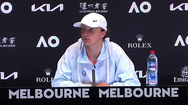Open d'Australie 2023 - Iga Swiatek : I think that I don't want people to like kind of take for granted that if you're World No. 1 that you're going to win everything
