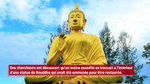 Des chercheurs découvrent un moine momifié dans une statue de Bouddha !