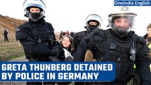 Greta Thunberg detained in Germany during a protest near coal mine | Oneindia News *News