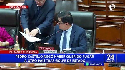 Pedro Castillo: ¿Por qué tengo que fugar del país, dónde están las pruebas que quiero salir?
