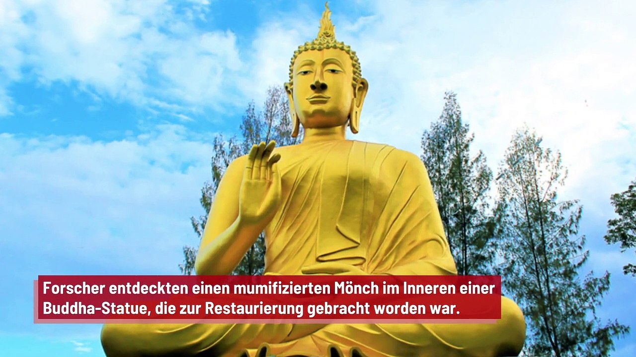 Mumifizierter Mönch in Buddha-Statue entdeckt