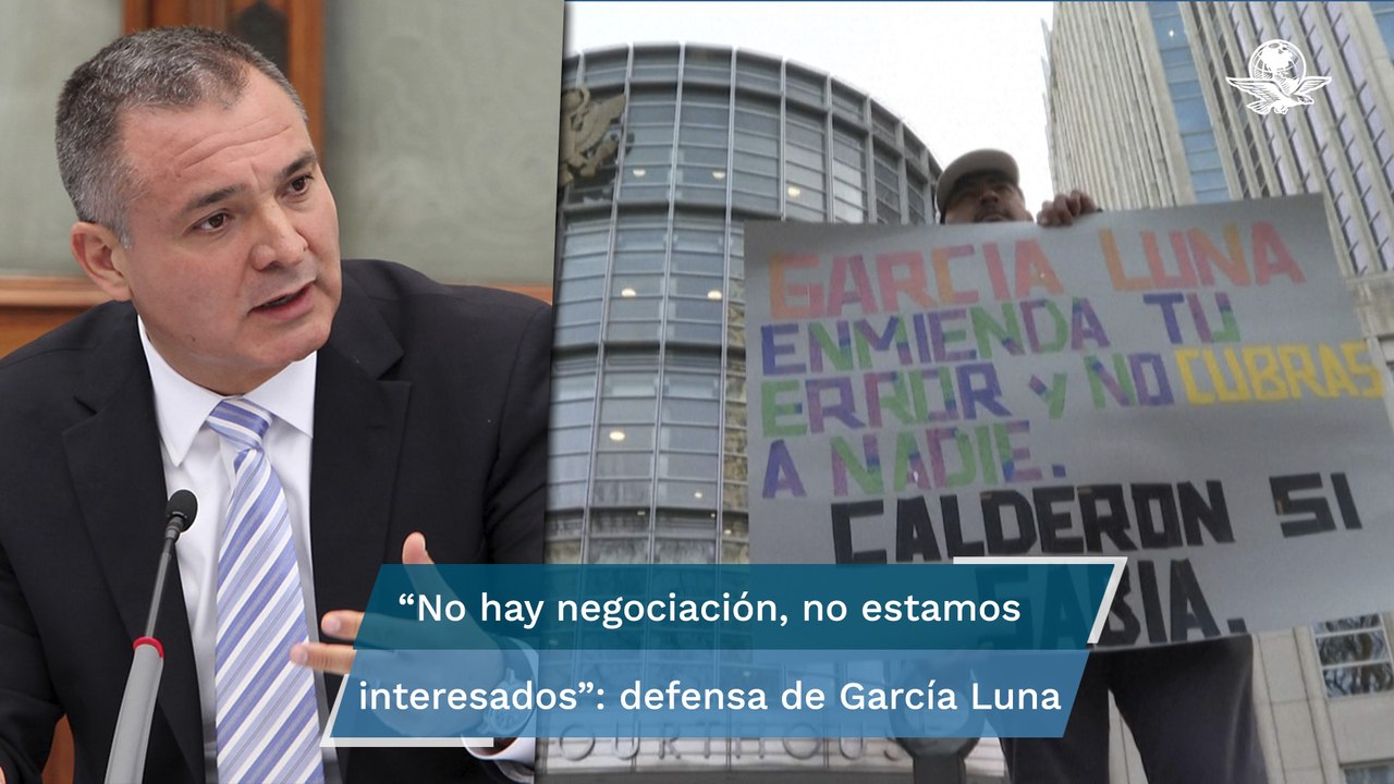 Defensa de García Luna no ve opción de acuerdo