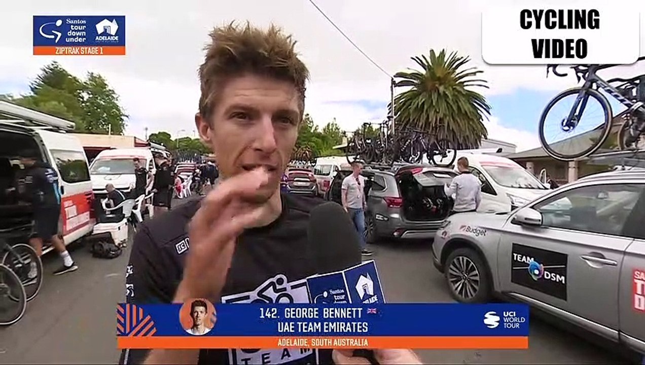 George Bennett After Tour Down Under Stage 1