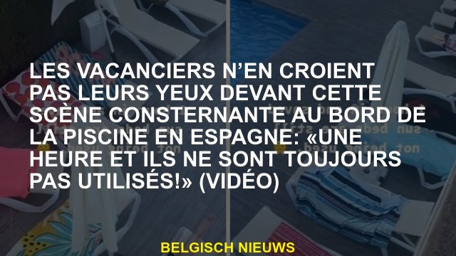 Les vacanciers ne croient pas leurs yeux devant cette scène consternée près de la piscine en Espagne