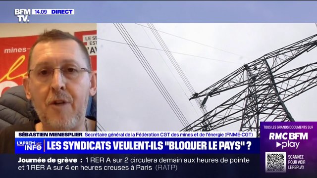 Sébastien Menesplier (CGT des mines et de l'énergie) répond à Olivier Véran: La grève va de pair avec la désorganisation du travail dans les entreprises