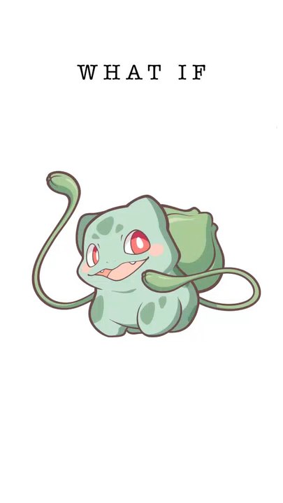 Bulbasaur se fosse do tipo sombrio | Vídeo: @bobblejot/Instagram