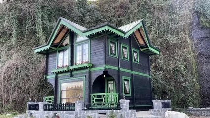 Rizeli girişimci, raylı sistem üzerinde 360 derece dönen ev yaptı