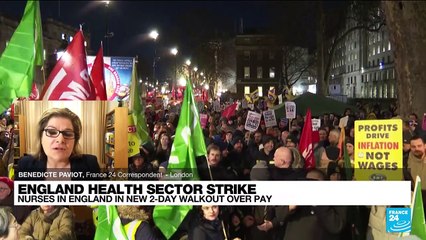 UK nurses stage new walkout as strike wave intensifies