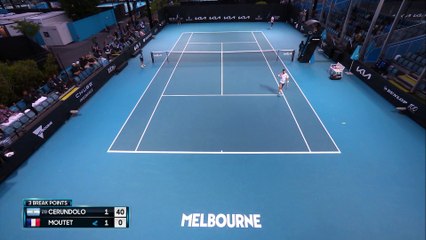 Cerundolo - Moutet - Les temps forts du match - Open d'Australie