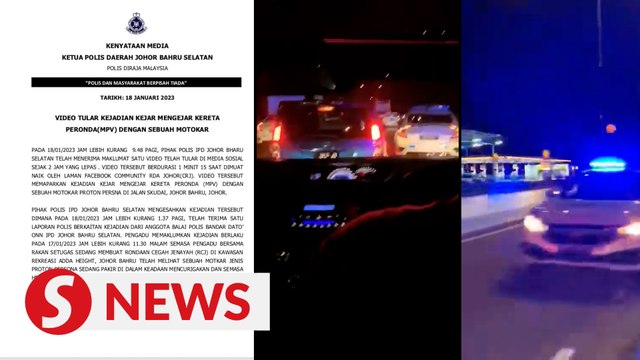 Couple nabbed on NSE after two-hour, 130km high-speed chase from JB