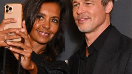 GALA VIDEO - Karine Le Marchand photographiée avec Brad Pitt : comment elle a rusé pour obtenir le cliché