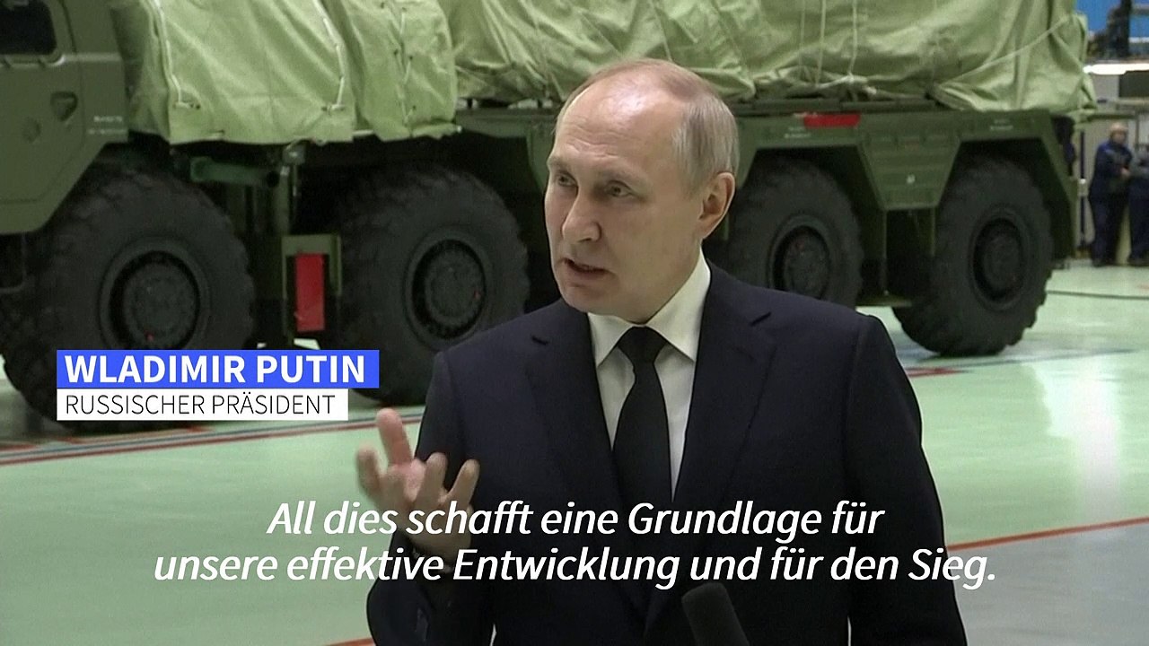 Putin hat 'keinen Zweifel' an russischem Sieg in der Ukraine