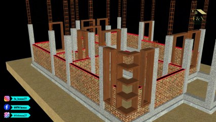 MODERN MINIMALIST HOME CONSTRUCTION STAGES | 9x9 meters |