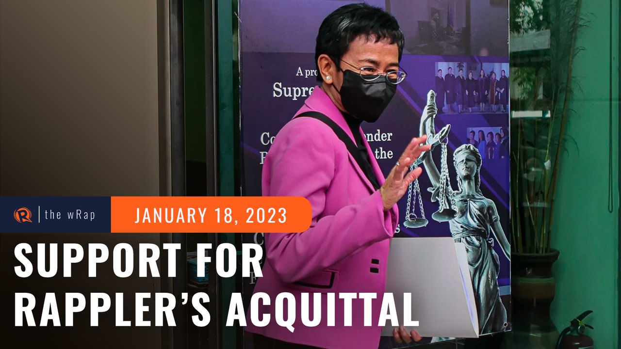 Ex-VP Robredo, other public figures hail Maria Ressa’s tax case acquittal