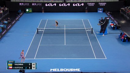 Kalinina - Kvitova - Les temps forts du match - Open d'Australie
