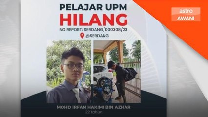 Polis | Pelajar UPM hilang sejak Jumaat