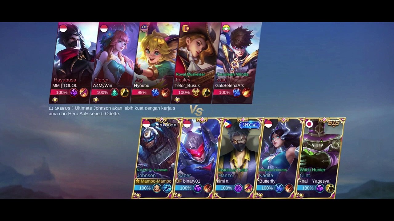 JOHNSON TRICK, INSANE DAMAGE, WIN EVERY SINGLE GAME IN MOBILE LEGEND GAME MECHANIC