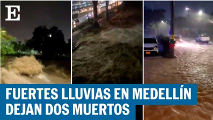 Download Video: Fuertes lluvias en Medellín dejan un saldo de dos muertos